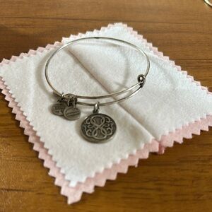 Alex and Ani Silver Tone “Path of Life” Charm Bangle Bracelet